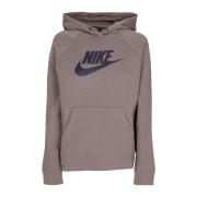 Essentiële hoodie olijfgrijs/zwart Nike , Gray , Dames