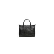 Stijlvolle Tote Tas Poche Paris , Black , Dames