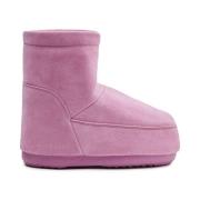 Roze Suède Sneeuwlaarzen met Thermisch Ontwerp Moon Boot , Pink , Dame...