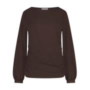 Nina Top Technical Jersey | Donkerbruin Jane Lushka , Brown , Dames