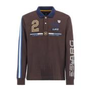 Lange Mouw Argentinië Polo Shirt La Martina , Brown , Heren