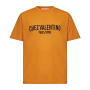 Oranje T-shirts en Polos met Chez Valentino Print Valentino , Orange ,...