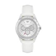 Witte Polipriel Horloge, Quartz Analoog Juicy Couture , White , Dames