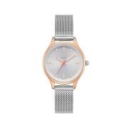 Roze Stalen Analoge Kwarts Horloge Ted Baker , Gray , Dames