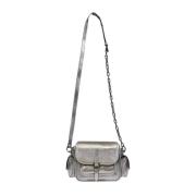 Zilveren leren handtas Dames tassencollectie Coccinelle , Gray , Dames