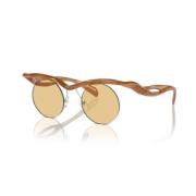 Stijlvolle A24S Zonnebril Prada , Brown , Unisex