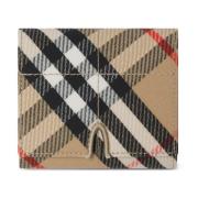 Sand Trifold Portemonnee Burberry , Beige , Dames