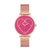 Roze Roestvrijstalen Analoge Horloge Juicy Couture , Pink , Dames