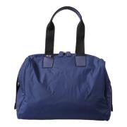 Blauwe Nylon-Kalfsleren Schoudertas Dolce & Gabbana , Blue , Heren