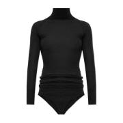 Wollen coltrui bodysuit Alaïa , Black , Dames