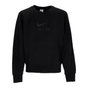 Zwarte Lichtgewicht Crewneck Sweatshirt Air Nike , Black , Heren