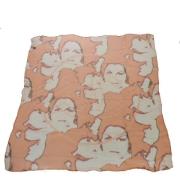 Pre-owned Silk scarves Chanel Vintage , Orange , Dames