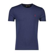 Slim Fit Donkerblauw T-shirt Polo Ralph Lauren , Blue , Heren