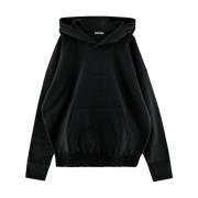 Katoenen Logo Hoodie Saint Laurent , Black , Heren