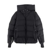 Nylon Logo Jas Moncler , Black , Dames