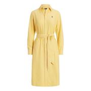 Elegante Jurk voor Vrouwen Polo Ralph Lauren , Yellow , Dames