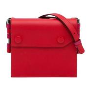 Pre-owned Leather crossbody-bags Hermès Vintage , Red , Dames