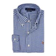 Blauw casual geruit shirt katoen slim fit Polo Ralph Lauren , Blue , H...