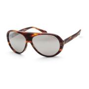 Acetate Zonnebril Ralph Lauren , Brown , Dames