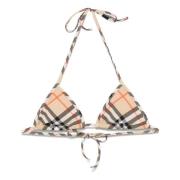 Bruine Sea Bikini Bh met Check Cups Burberry , Brown , Dames