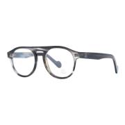 Grijze Ronde Optische Monturen met Hoes Moncler , Gray , Dames