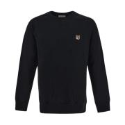 Vos Katoenen Sweatshirt Maison Kitsuné , Black , Heren