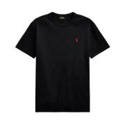 Klassieke pasvorm katoenen T-shirt met logo Polo Ralph Lauren , Black ...