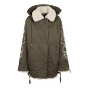 Groene Parka Jas Dames Mode Ermanno Scervino , Green , Dames