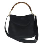 Pre-owned Leather gucci-bags Gucci Vintage , Black , Dames