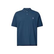 Blauwe poloshirt met korte mouwen Polo Ralph Lauren , Blue , Heren