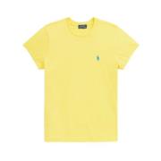 Casual T-shirt voor mannen Polo Ralph Lauren , Yellow , Dames