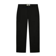 Eik Nikkel Zwart IJzerplooi Broek Woodbird , Black , Heren