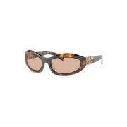 MU 14Zs 14L90H Sunglasses Miu Miu , Brown , Dames