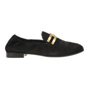 Zwarte Suède Loafers voor Vrouwen Aquazzura , Black , Dames