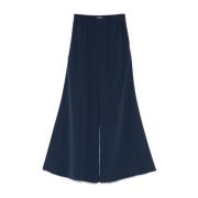 Blauwe broek met elastische tailleband en zakken Gianluca Capannolo , ...