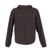 Nylon Bissen Jacket Moncler , Brown , Heren