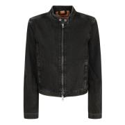 Stijlvolle Jassen voor Mannen en Vrouwen Diesel , Black , Dames