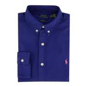 Blauw casual slim fit overhemd Polo Ralph Lauren , Blue , Heren