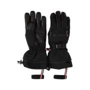 Polyamide winterhandschoenen voor mannen Moncler , Black , Heren