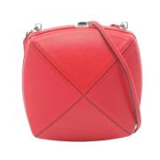 Pre-owned Leather crossbody-bags Hermès Vintage , Red , Dames