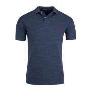 Slim Fit Polo Korte Mouw Blauw Polo Ralph Lauren , Blue , Heren