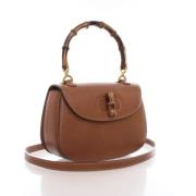 Pre-owned Leather gucci-bags Gucci Vintage , Brown , Dames