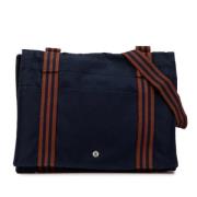 Pre-owned Canvas crossbody-bags Hermès Vintage , Blue , Dames