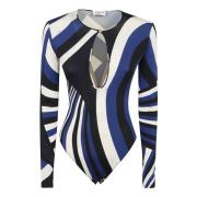 Blauwe Topkleding voor Vrouwen Aw24 Emilio Pucci , Multicolor , Dames