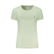 Groene Katoenen Tops & T-shirt Guess , Green , Dames