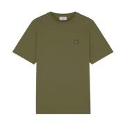 Vos Katoenen T-Shirt Maison Kitsuné , Green , Heren