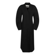 Zwarte wollen cape voor vrouwen Jil Sander , Black , Dames