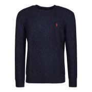 Stijlvolle Gebreide Trui voor Mannen Polo Ralph Lauren , Blue , Heren