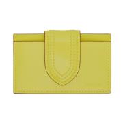 Leren kaarthouderportemonnee Jacquemus , Yellow , Dames