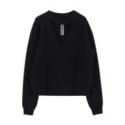 Eclipse van virgin wool knitwear Rick Owens , Black , Dames